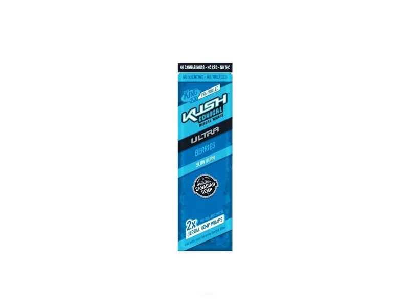 Kush Conica Herbal Wraps - BERRIES - 2 Unidades